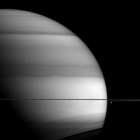 saturn's atmosphere and methane bands